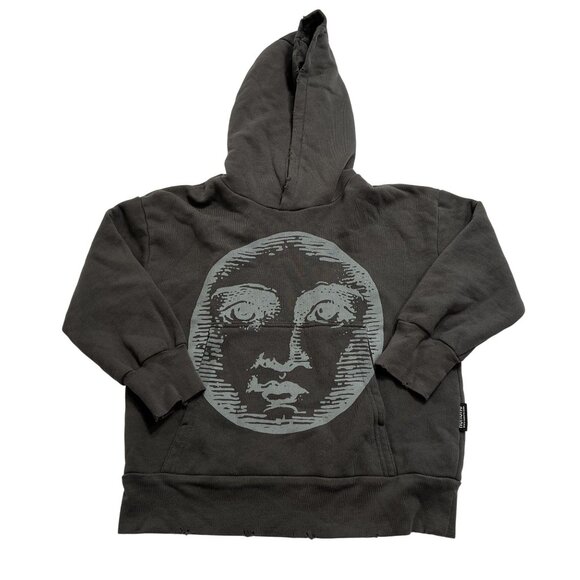 Nununu Moon Inked Hoodie in Graphite - Picture 1 of 3
